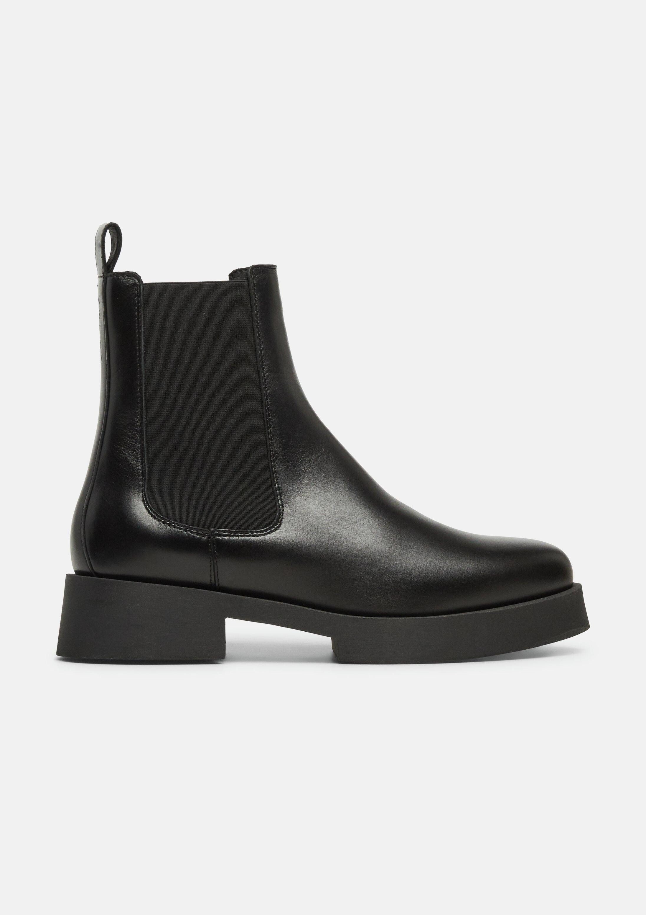 comma Stiefel Stiefel Klassischer Chelsea-Boot aus Nappaleder