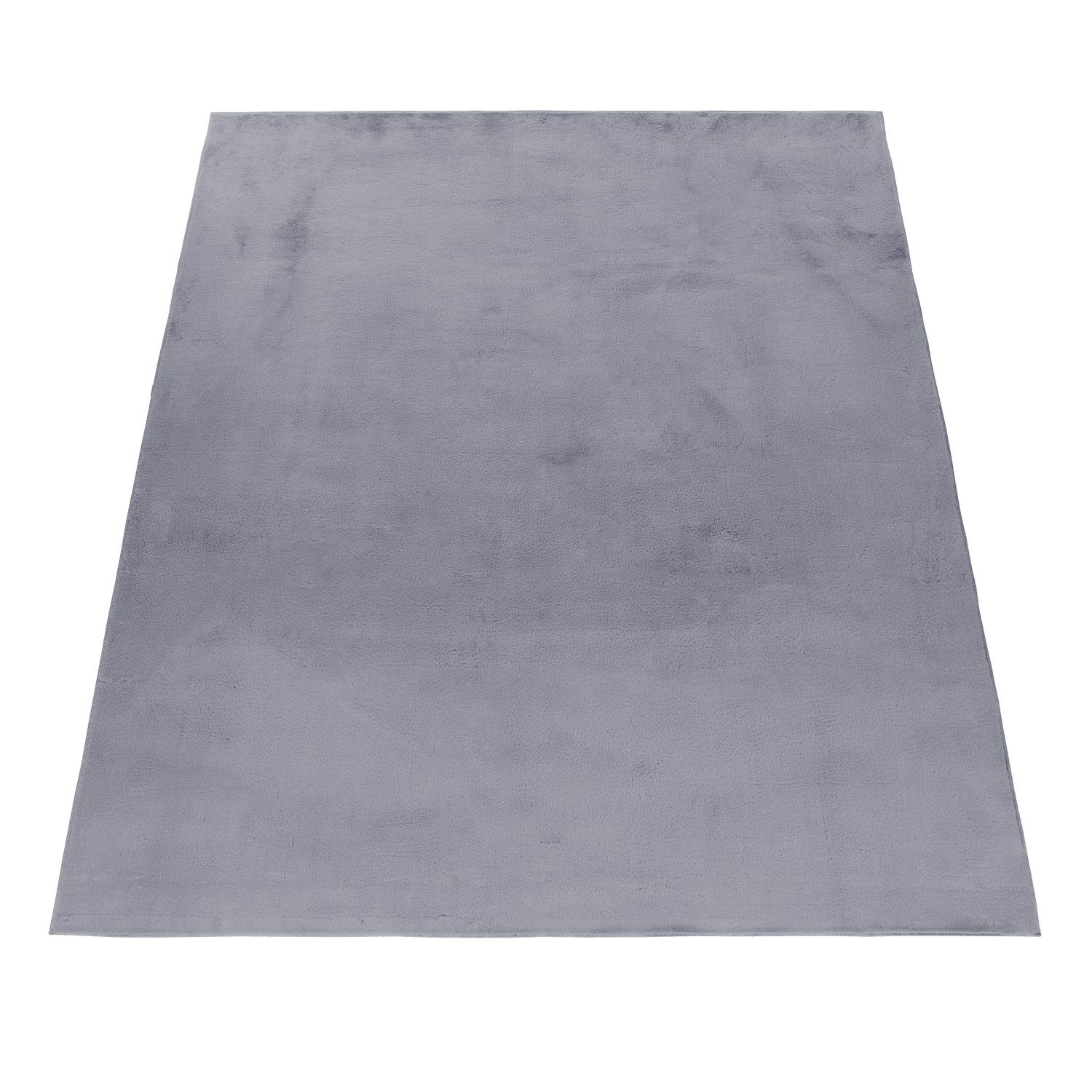 Teppich Unicolor Teppium, Läufer, Wohnzimmer mm, Grau - Teppich 20 Höhe: Einfarbig
