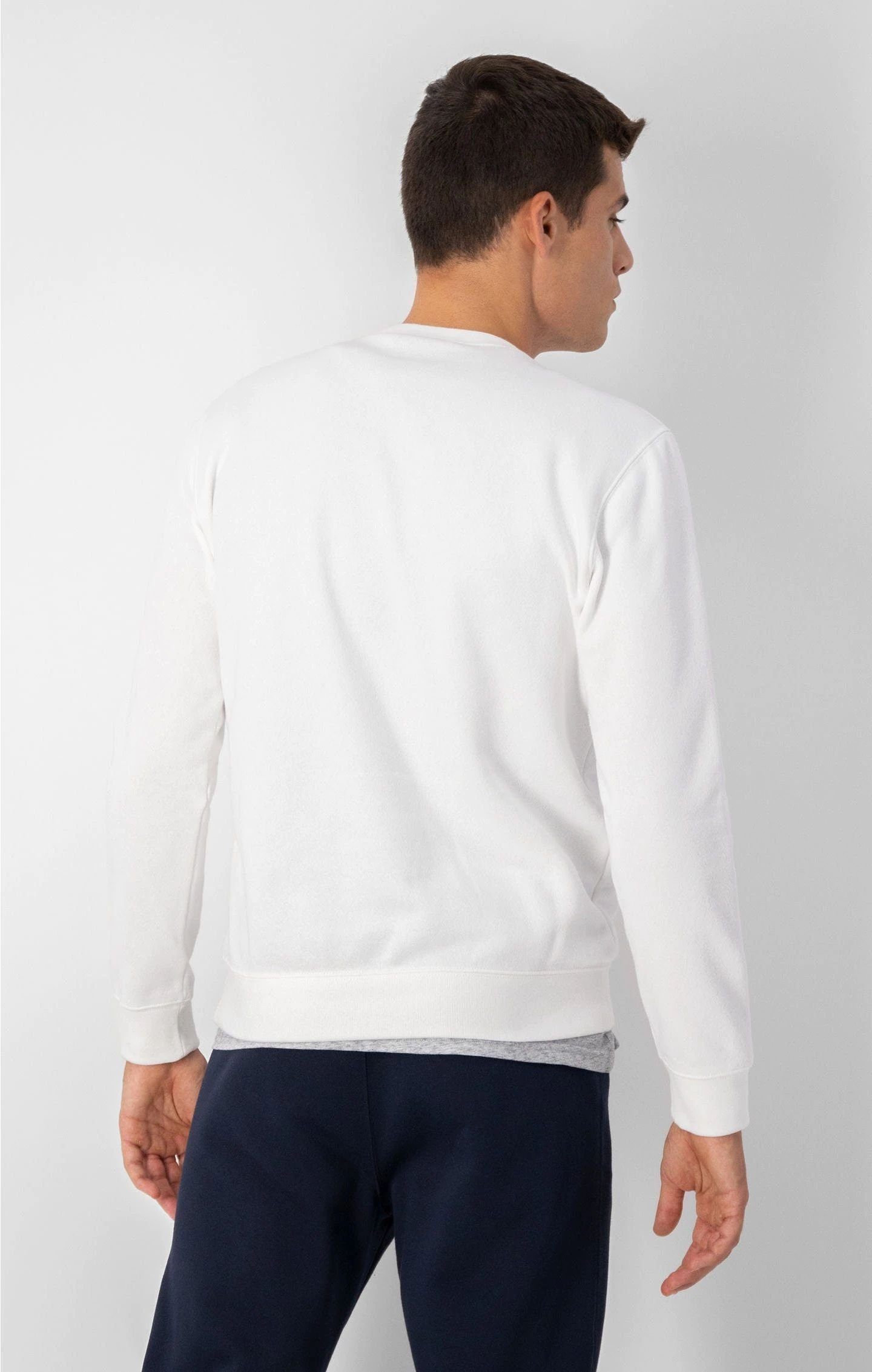 Champion Sweatshirt Pullover Sweatshirt aus Baumwollfleece mit weiß