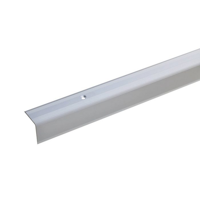 acerto® Treppenkantenprofil Aluminium Treppenwinkel-Profil - 27x27mm gebohrt