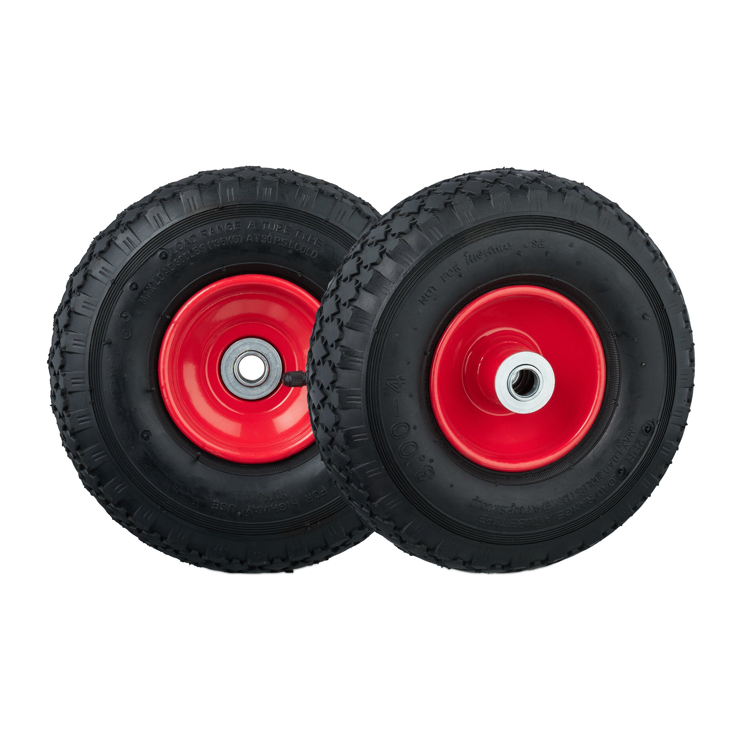 Sackkarren-Rad Sackkarrenrad 2er Set 3.00-4