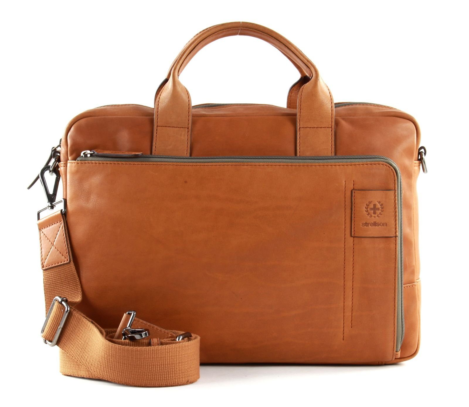 Strellson Umhängetasche BriefBag SHZ 1, aus echtem Rindsleder