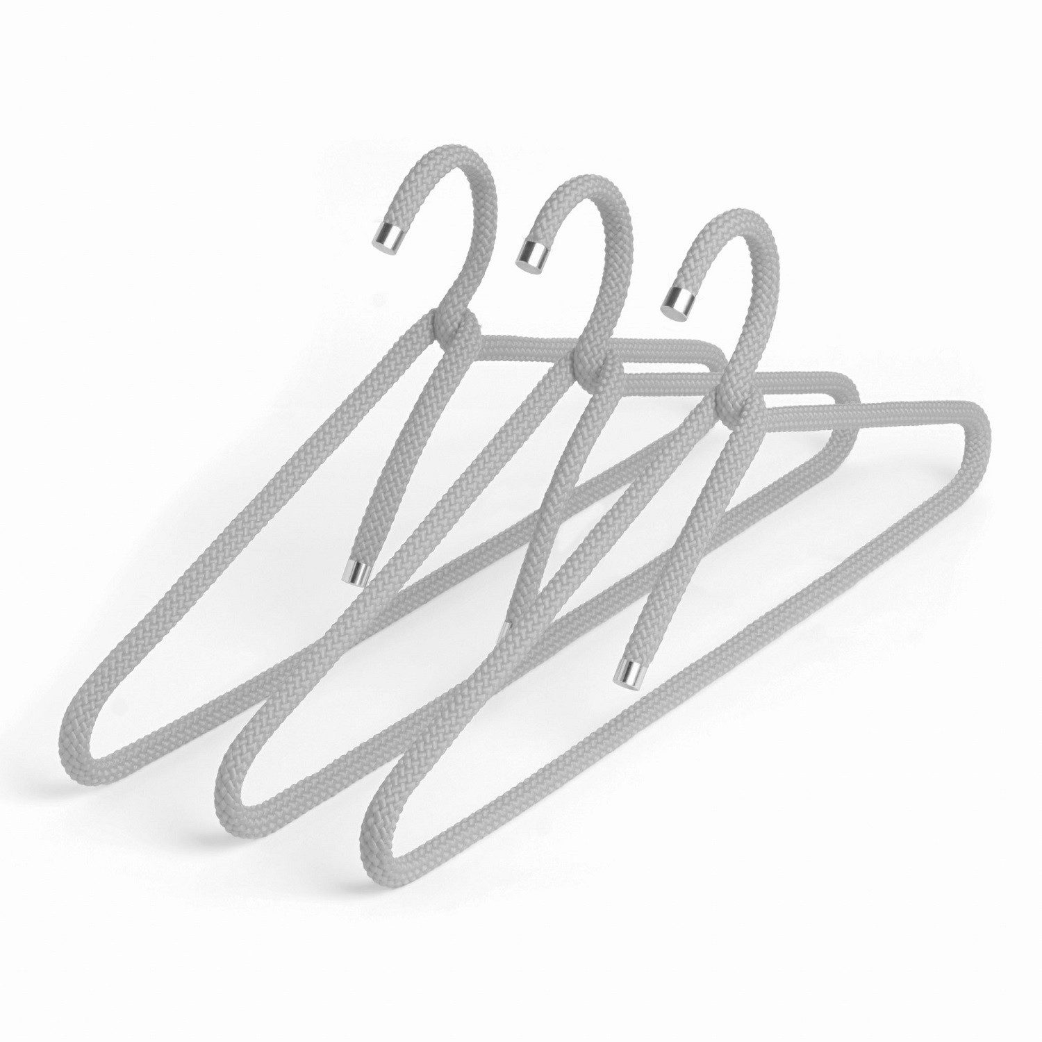 Peppermint Products Kleiderbügel ROPE HANGER Textil-KLEIDERBÜGEL aus Seil 3er Set G