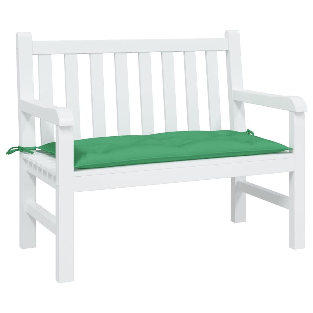 vidaXL Sitzauflage Gartenbank-Auflage Grün 110x50x7 cm günstig online kaufen