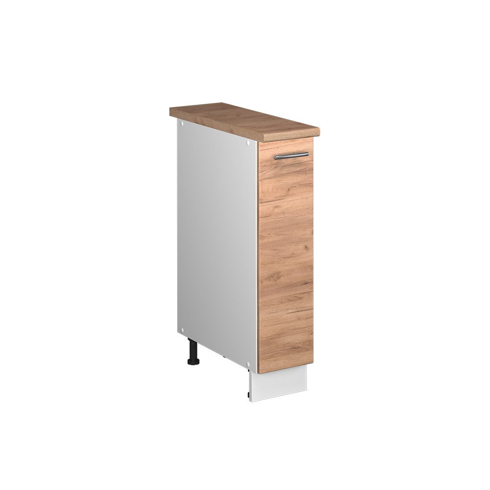 Vicco Apothekerschrank Fame-Line, Goldkraft Eiche/Weiß, 20 cm, AP Eiche (1-St)
