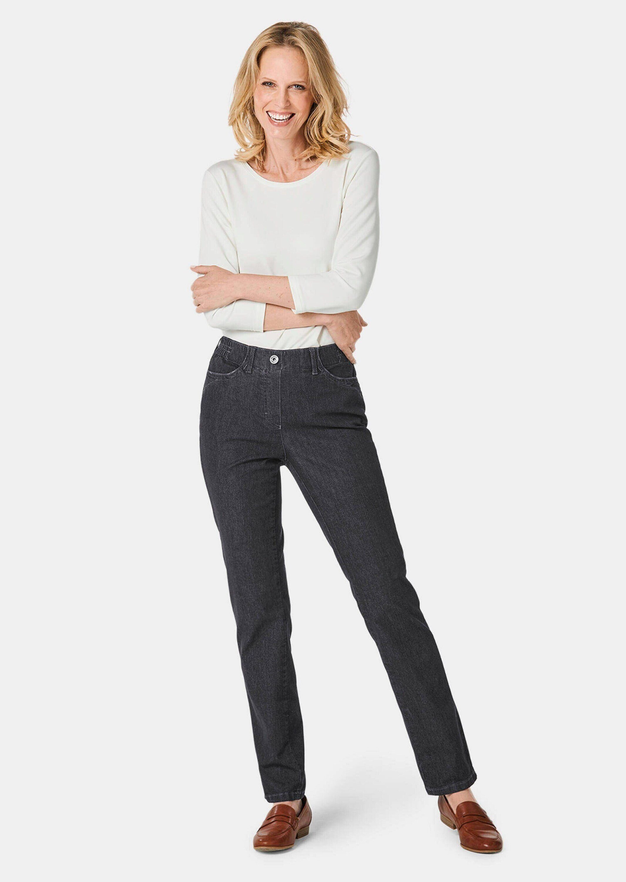 GOLDNER Bequeme Jeans Edel geschmückte Jeansschlupfhose MARTHA – Bild 2 von 5