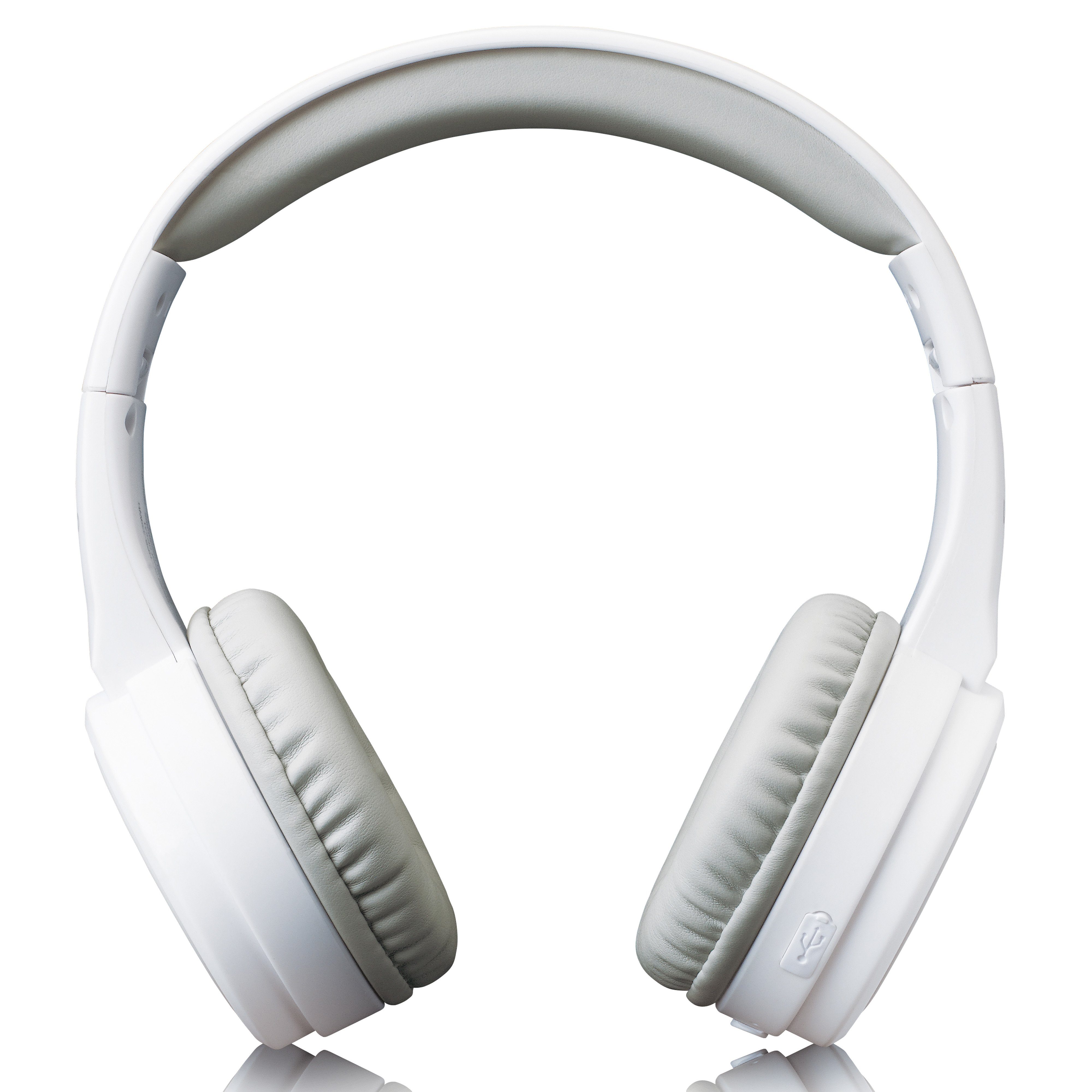 Lenco (Integrierter HPB-330WH normaler Mit als Audiokabel Bluetooth-Kopfhörer benutzbar Kopfhörer 750mAh), Akku