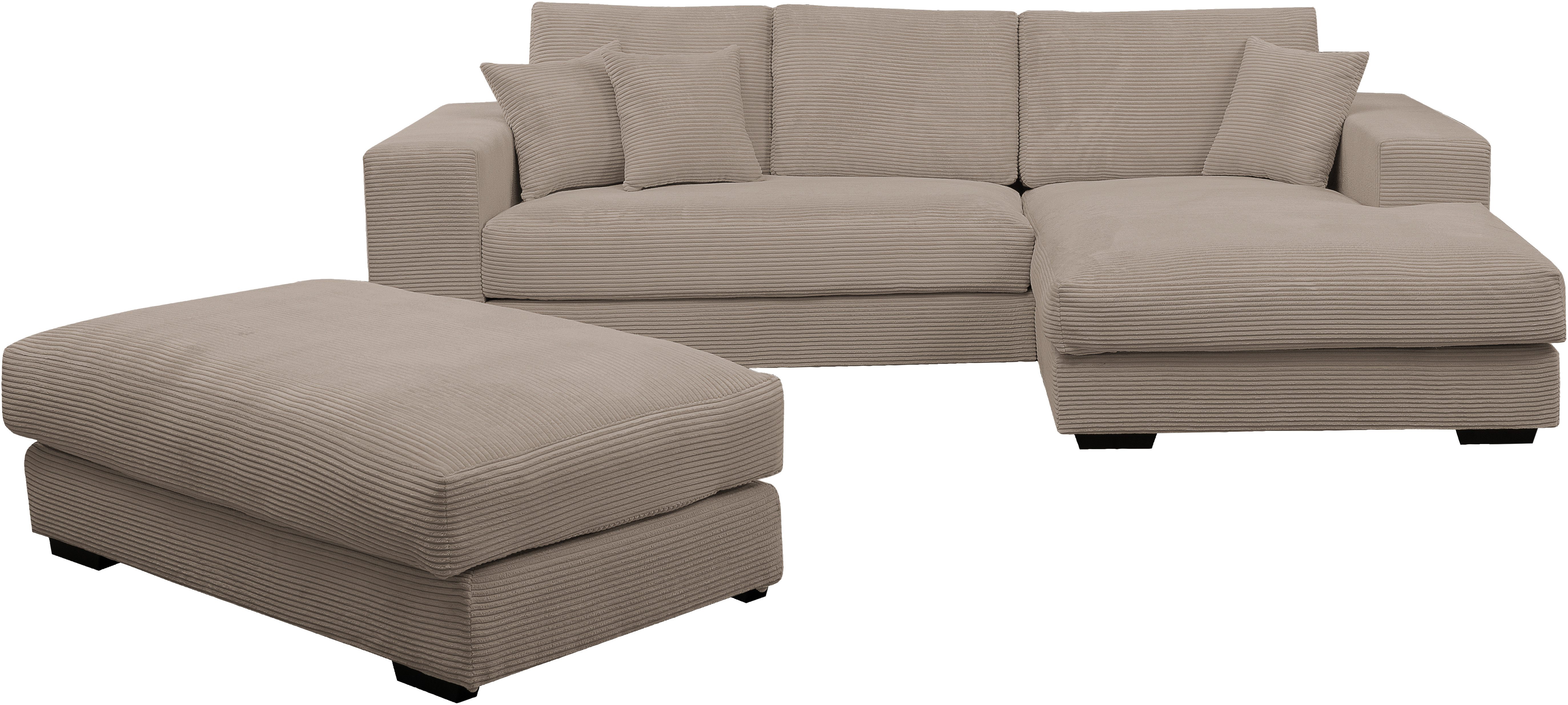 WERK2 Ecksofa "Eden" mit Polsterhocker günstig online kaufen