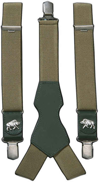 La Chasse® Hosenträger Hosenträger "Sau" mit starken Clips Jagdgeschenke Jäger Wildschwein