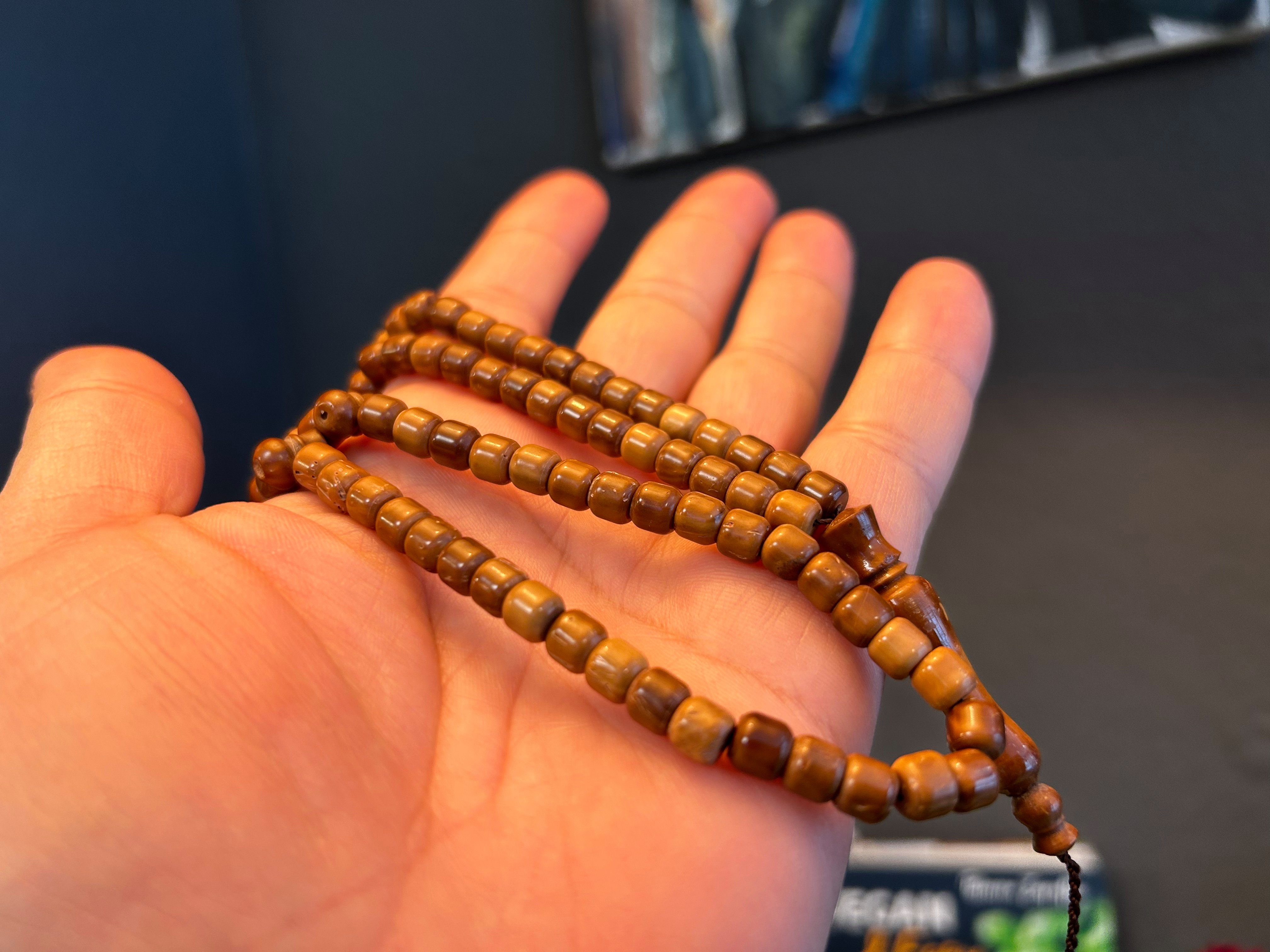 Tesbih Bakalite Misbaha Kuka 99 Amber islam Kettenanhänger Prayerbeads TesbihBid Gebetskette