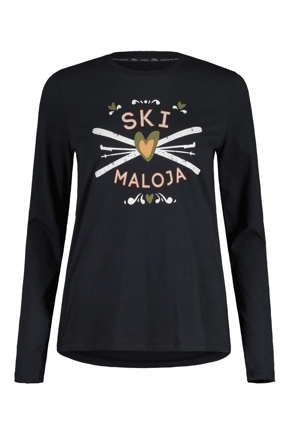 Maloja Langarmshirt Maloja W Grauschnepperm. Langarmshirt Damen Moonless | Shirts