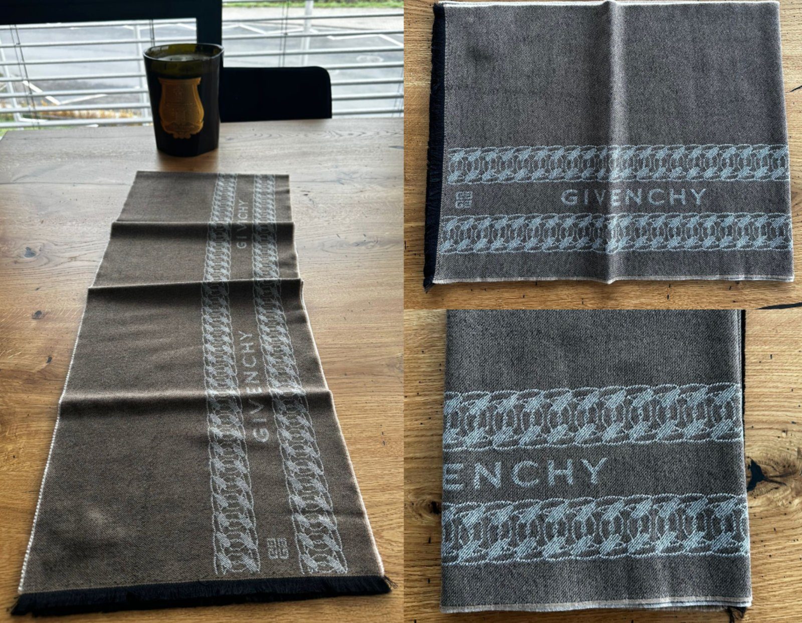 GIVENCHY Strickschal GIVENCHY Unisex Virgin Wool Logo Scarf Schal Mufflers Stola Tuch Icon