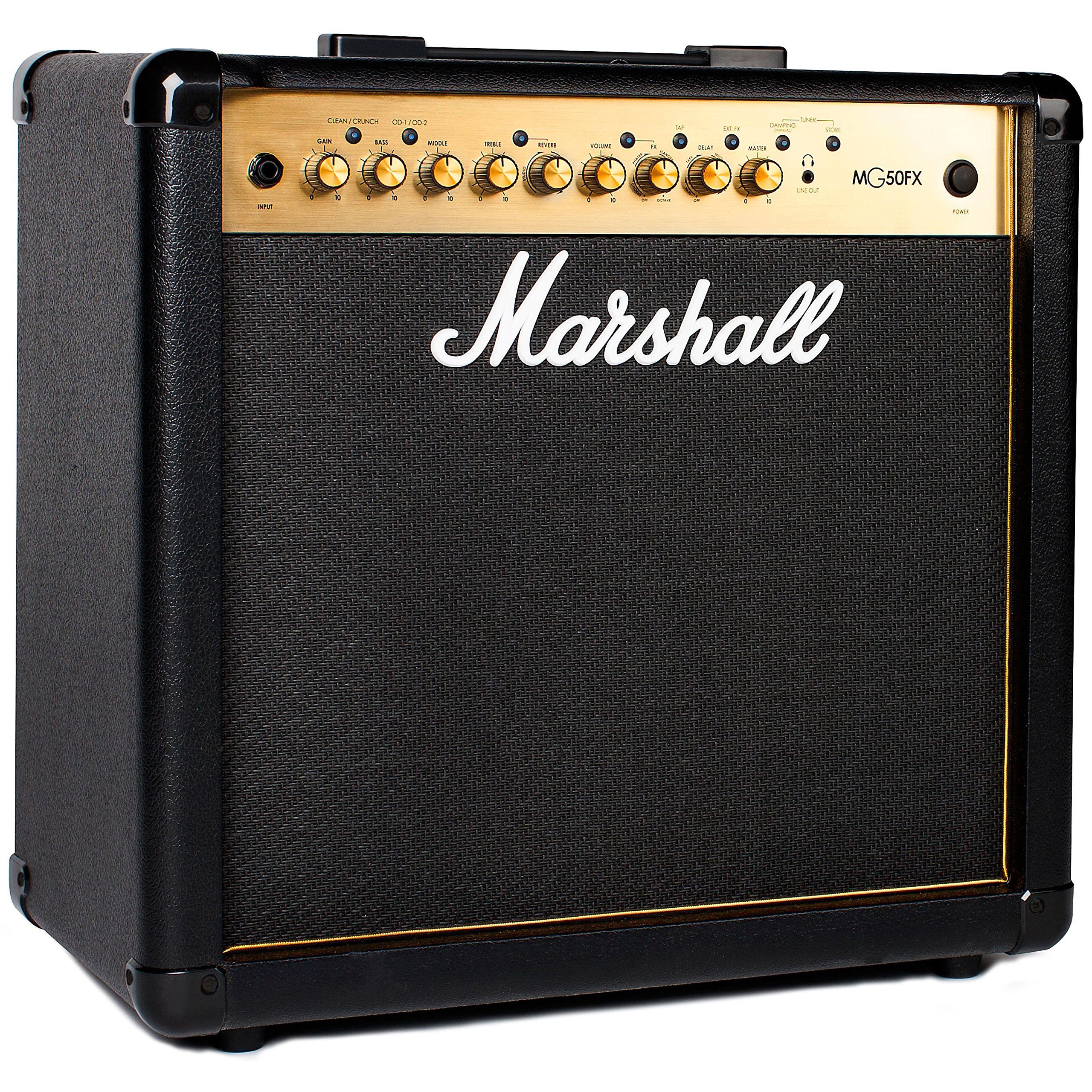 Marshall Verstärker (MG50GFX Black & Gold - Transistor Combo Verstärker für E-Gitarre)