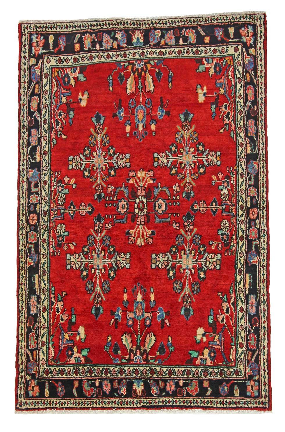 Orientteppich Perserteppich Hamadan 208 x 134 cm
