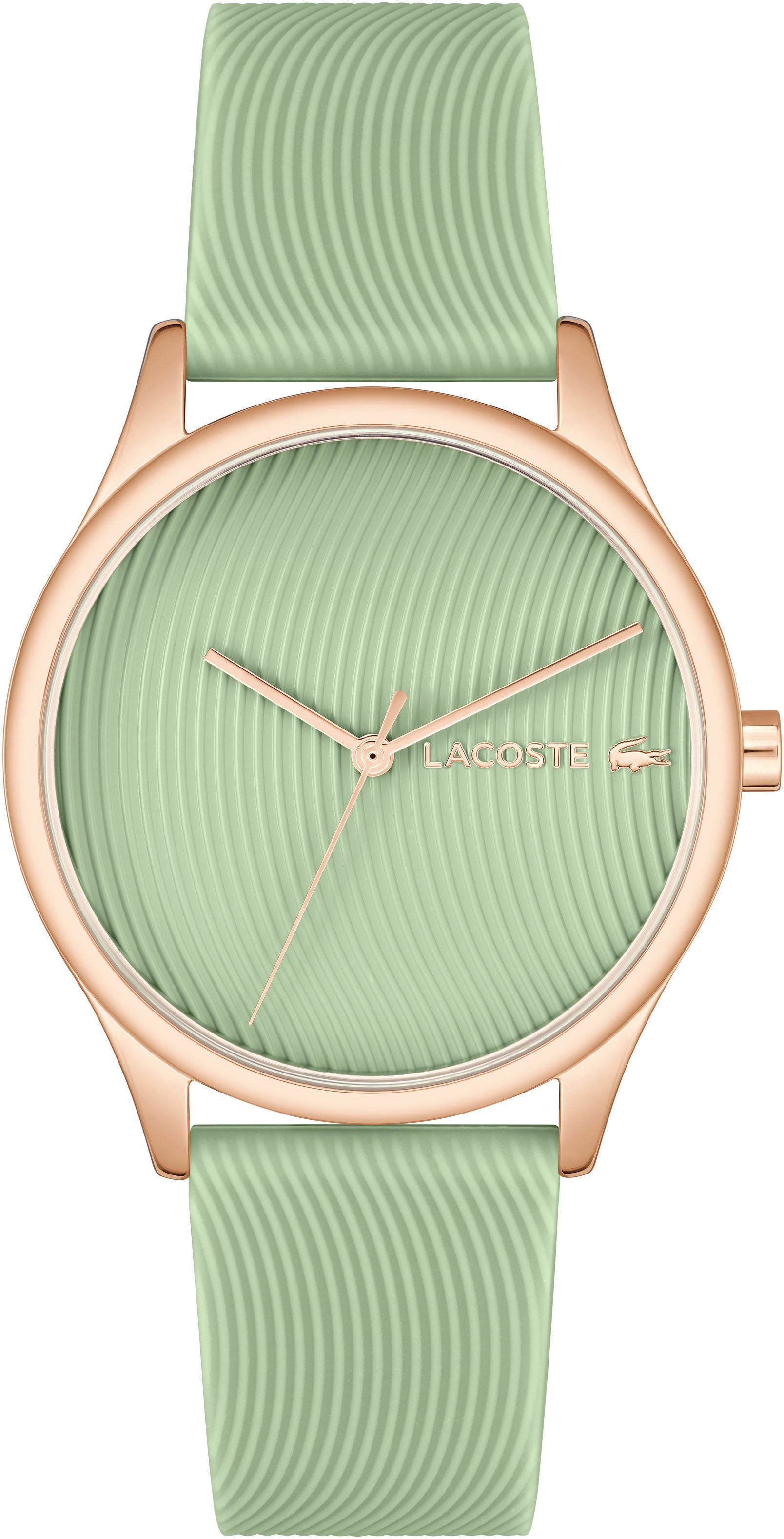 Lacoste Quarzuhr FALDA 2001354, Armbanduhr, Damenuhr, Mineralglas, analog, Silikonarmband