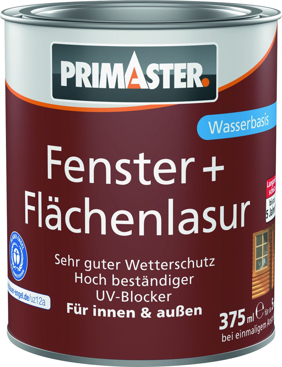 Primaster Lasur Primaster Fenster + Flächenlasur 375 ml weiß