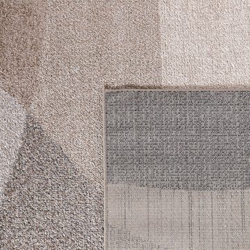 Teppich Teppich Esszimmer Kurzflor Modern Geometrisch, Paco Home, rechteckig, Höhe: 12 mm
