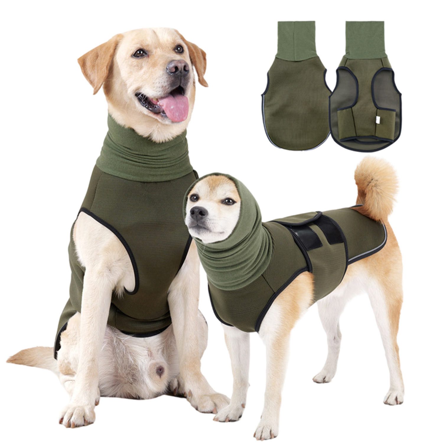 Hundejacke Hunde Angstjacke Hundemantel Reflektierende Hundekleidung