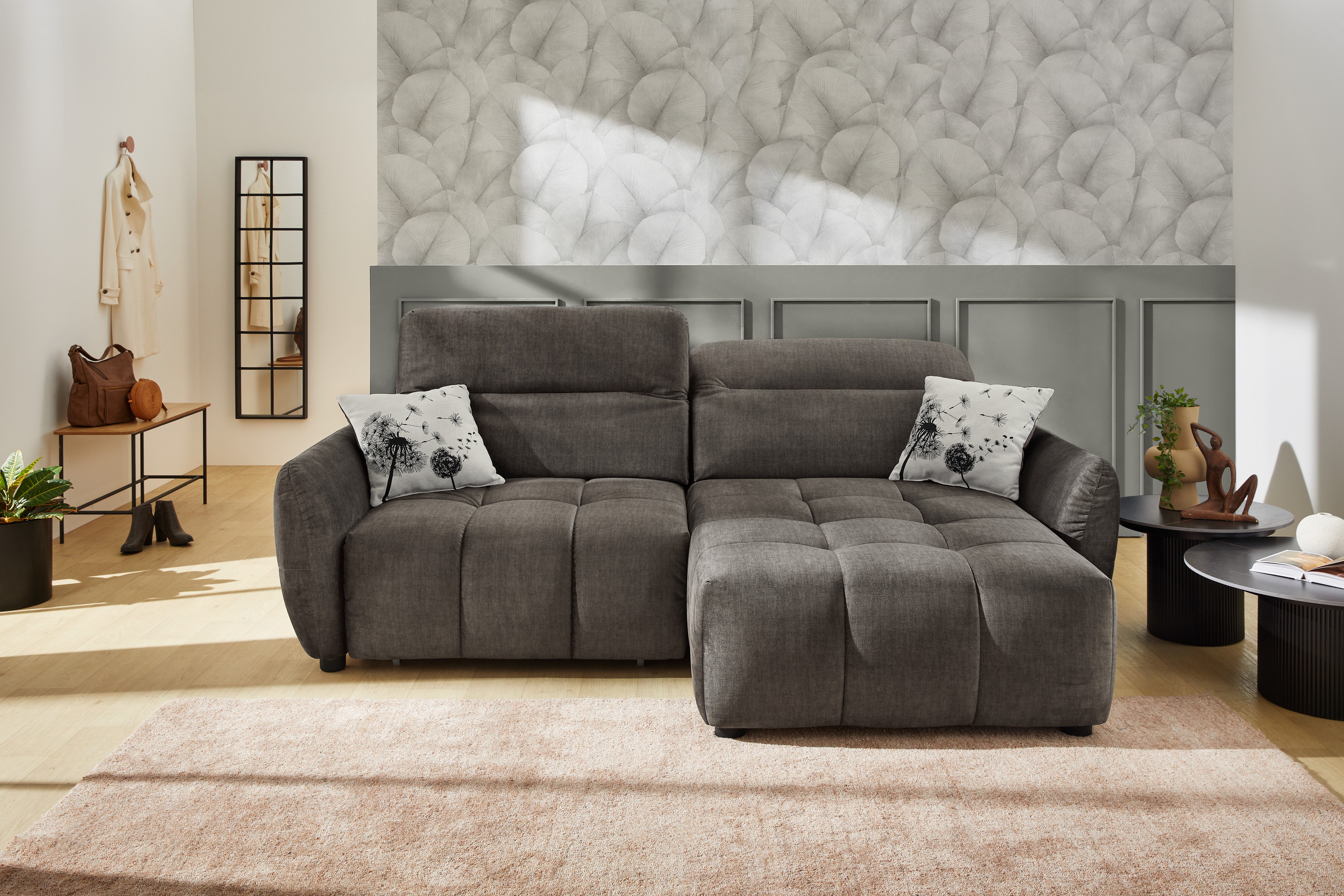 Jockenhöfer Gruppe Ecksofa Zoom L-Form, B: 263 cm, mit 60 cm elektr. Sitzti günstig online kaufen