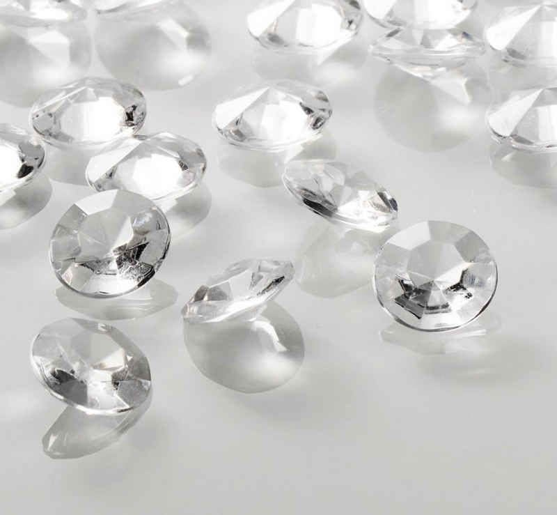 Homewit Christbaumschmuck Transparent Deko-Diamanten Diamantkristalle Kristall Dekosteine (1700-tlg), Tischdeko Diamanten Streudeko Hochzeit Dekoration