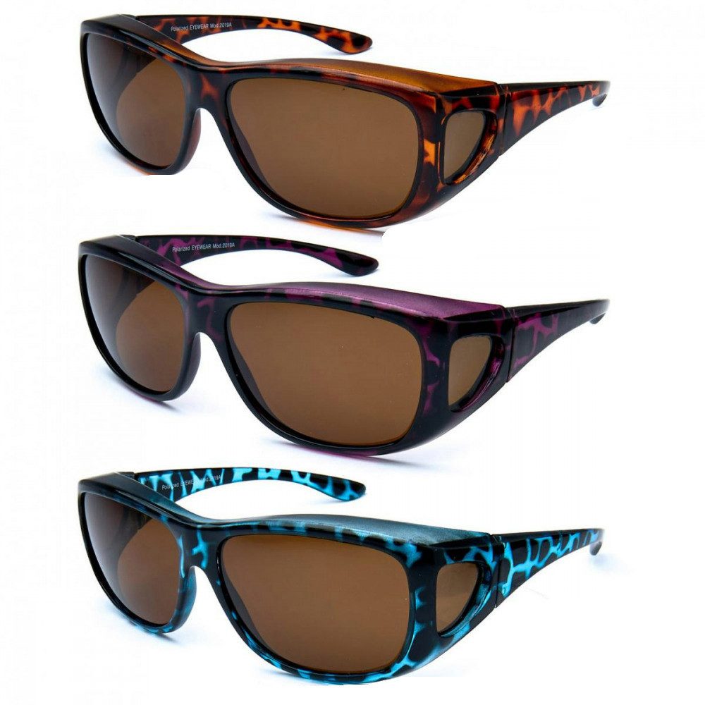 Sonnenbrille Polarisierte Überzieh Sonnenbrille Überziehbrille Überbrille 5030 Blau