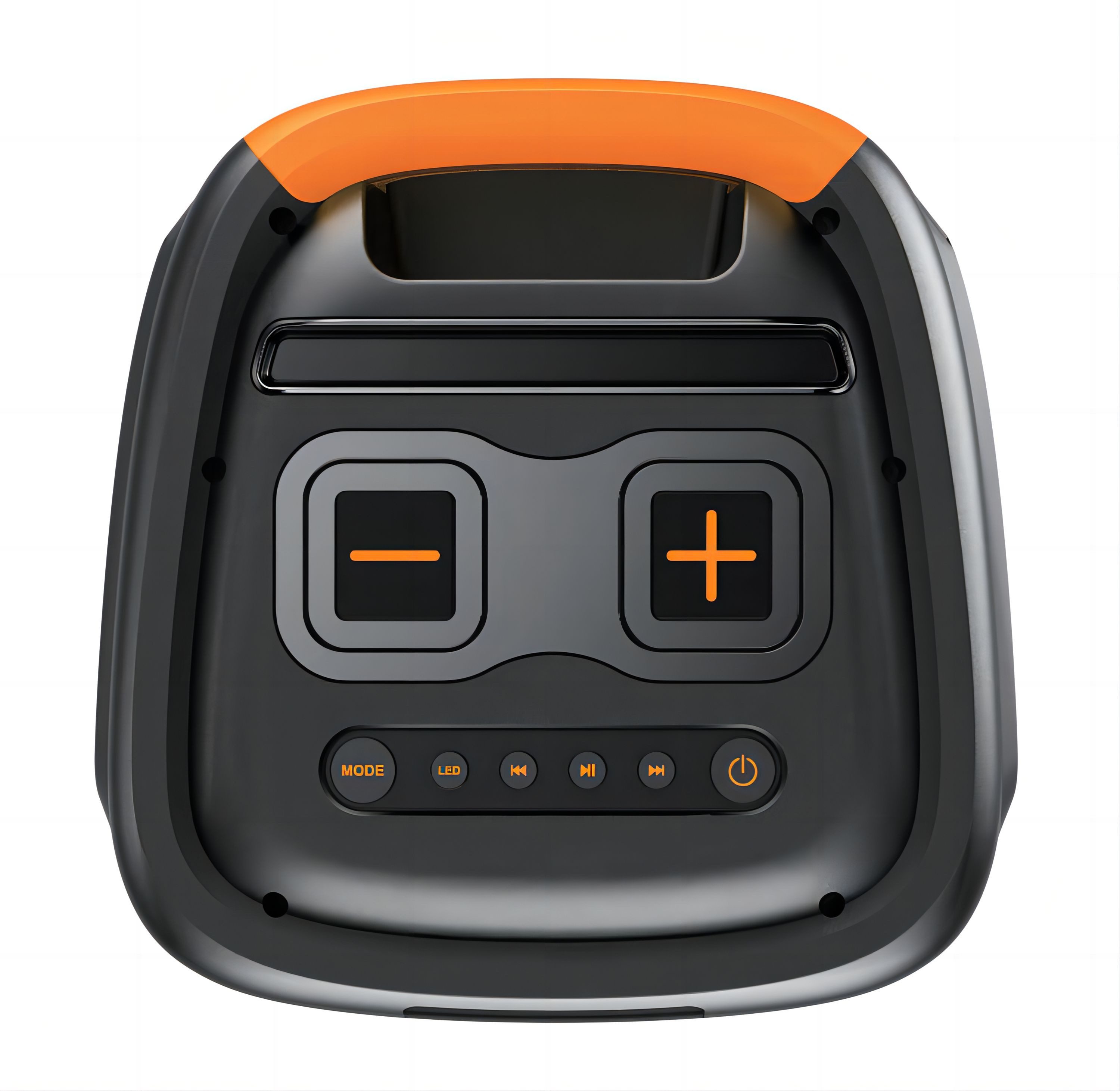 Denver TSP-456 Portable-Lautsprecher (Bluetooth, 600 W, Trolley-Design, 2×8" Woofer, LED-Lichteffekte, inkl. Mikrofon, TWS)