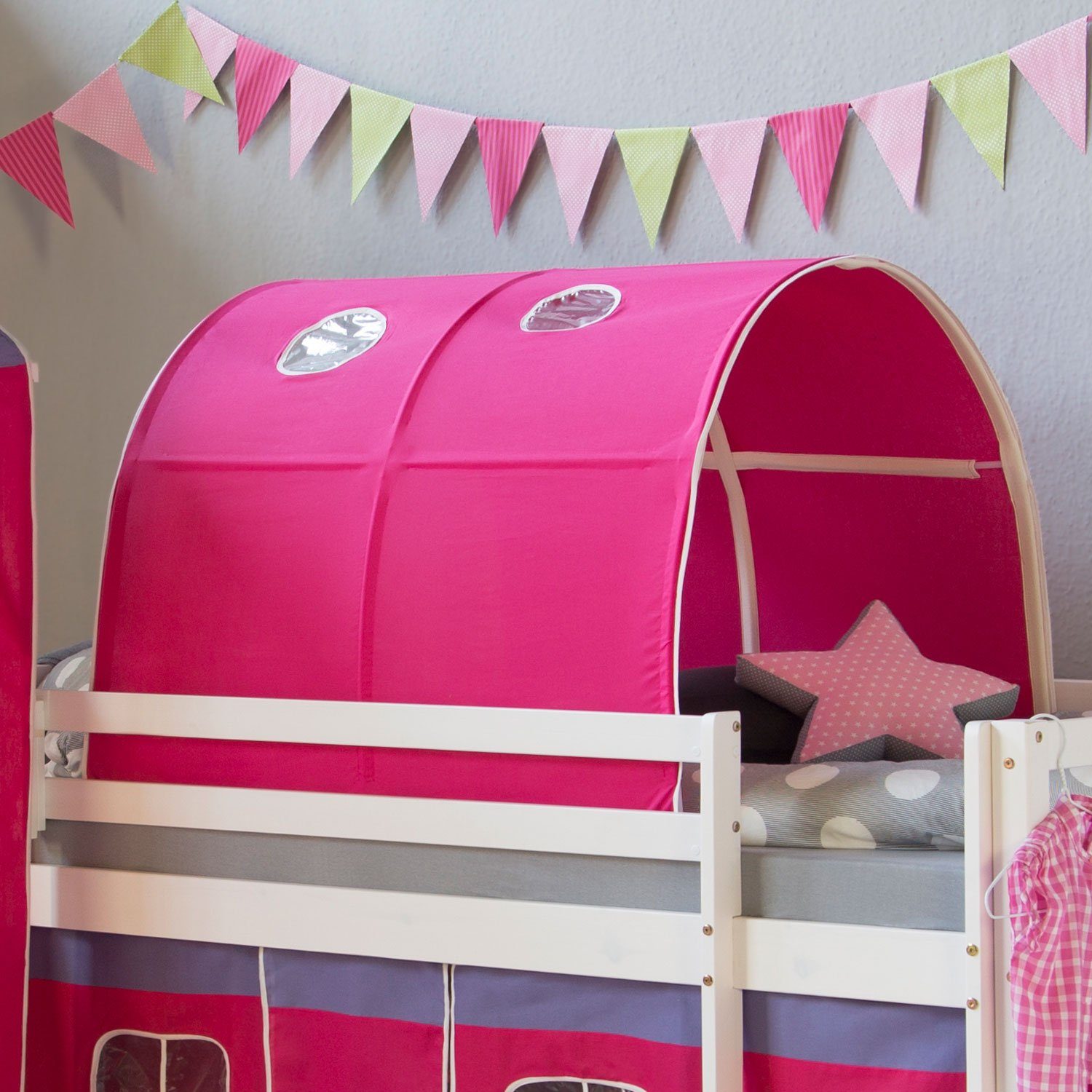 Homestyle4u Betttunnel für Hochbett Zelt Bettdach günstig online kaufen