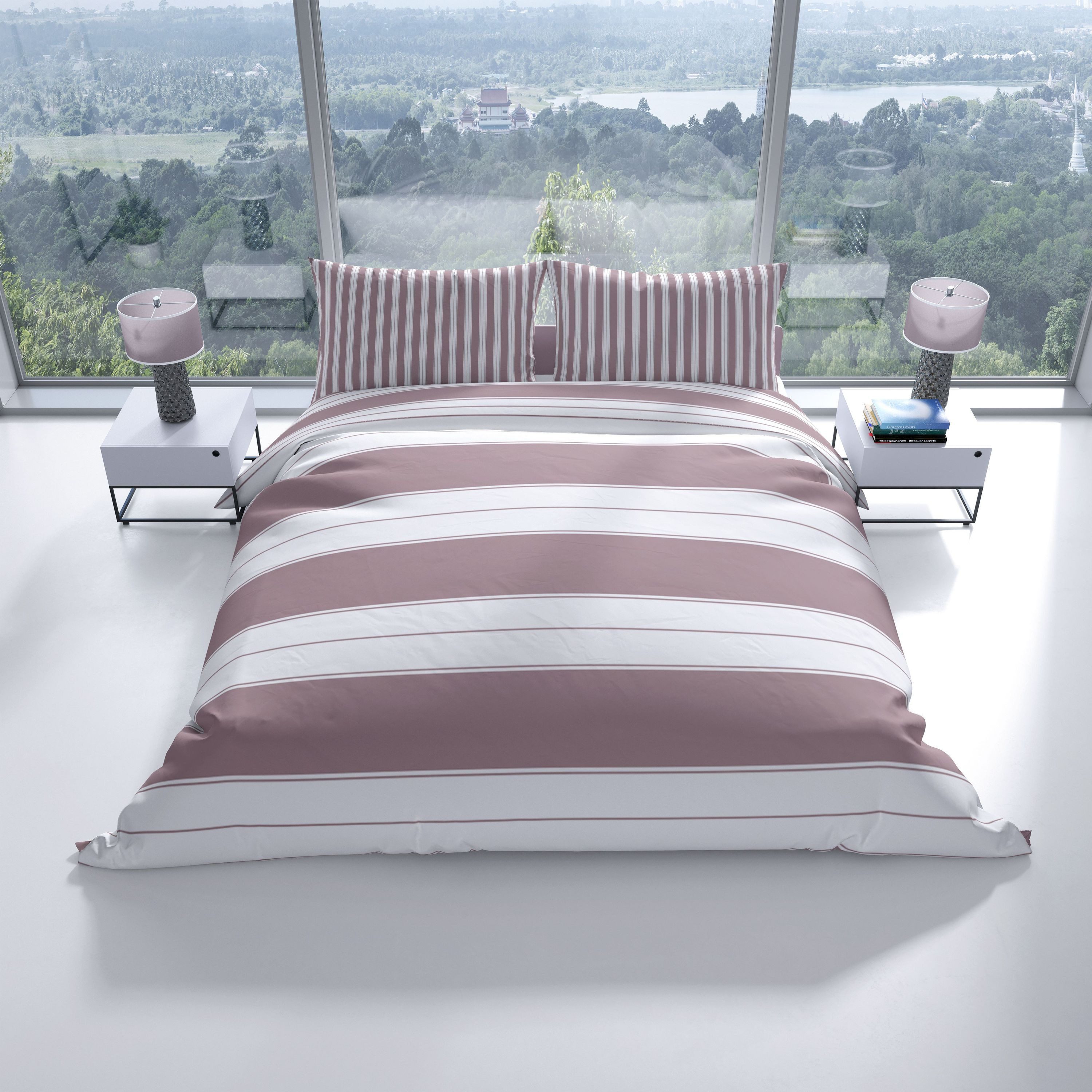 Leonado Vicenti Bettwäsche Baumwolle 135x200 cm und 155x220 cm, Renforcé, 2 günstig online kaufen