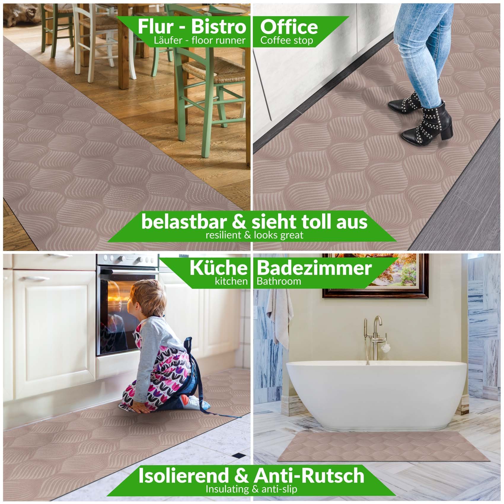 ANRO Küchenläufer Teppichläufer Läufer Textil BAKER günstig online kaufen