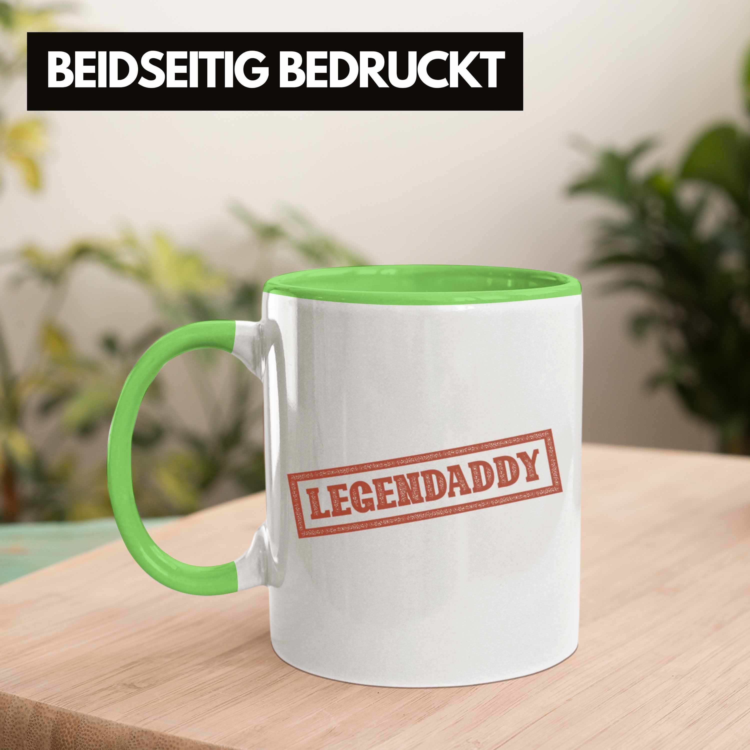 Lustig Geschenk Grün Vatertag Tasse Papa Geschenkidee Tasse Legendaddy Trendation