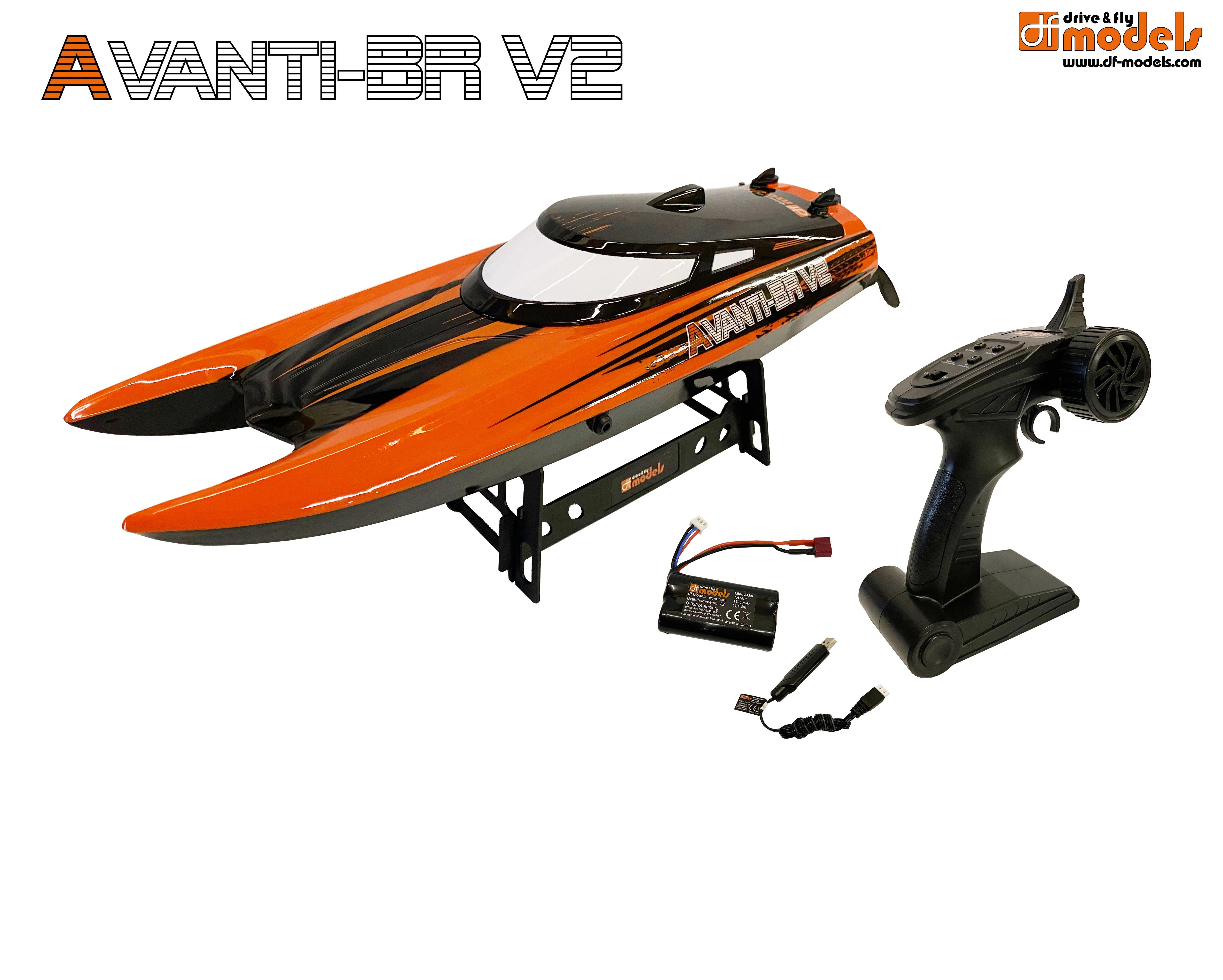 Modellbausatz DF-Models AVANTI BR V2 Boot brushed RTR 3640