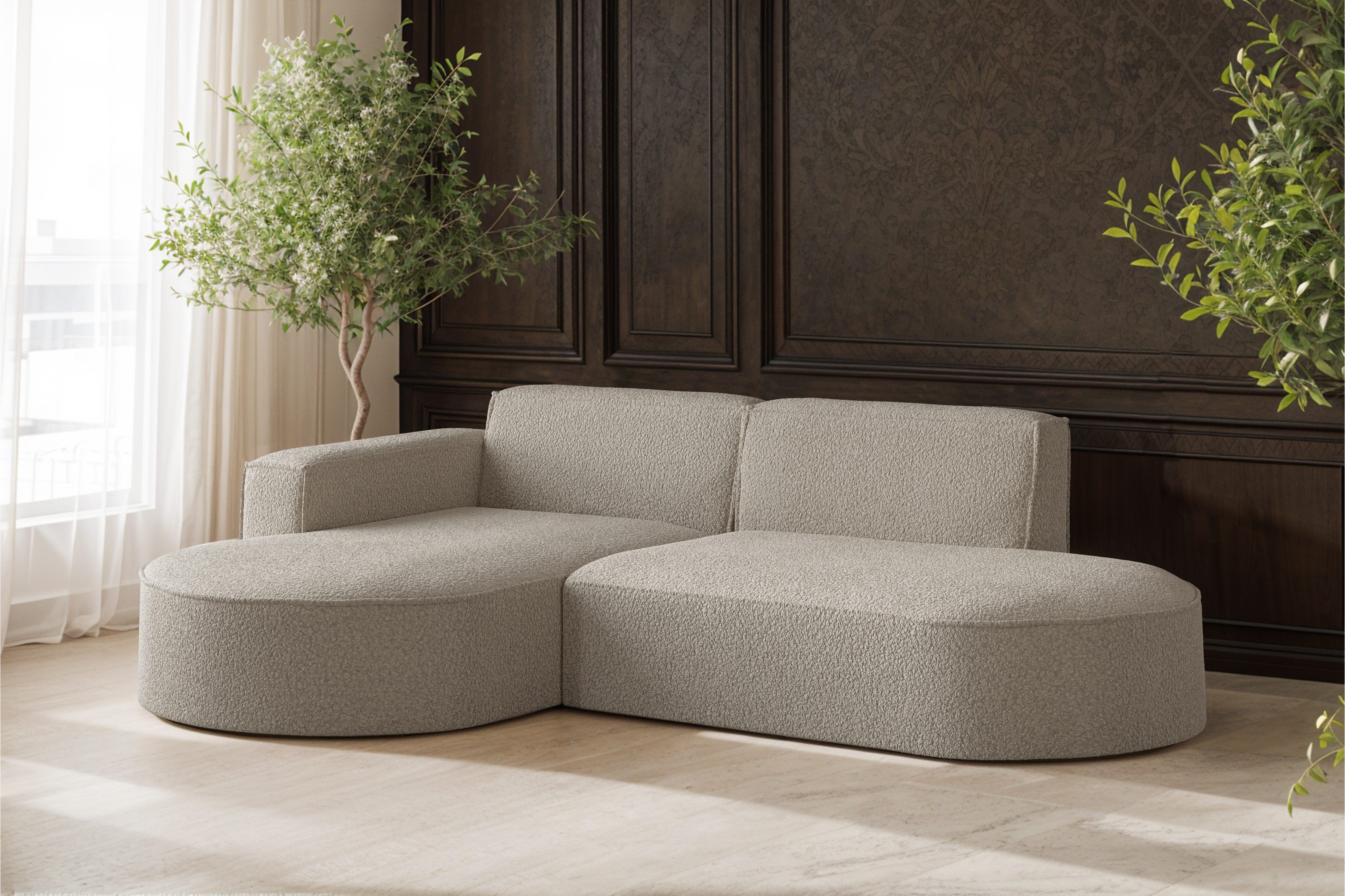 Kaiser Möbel Ecksofa Designer MODENA STUDIO L stoff Cord, Verita,Boucle, Ec günstig online kaufen