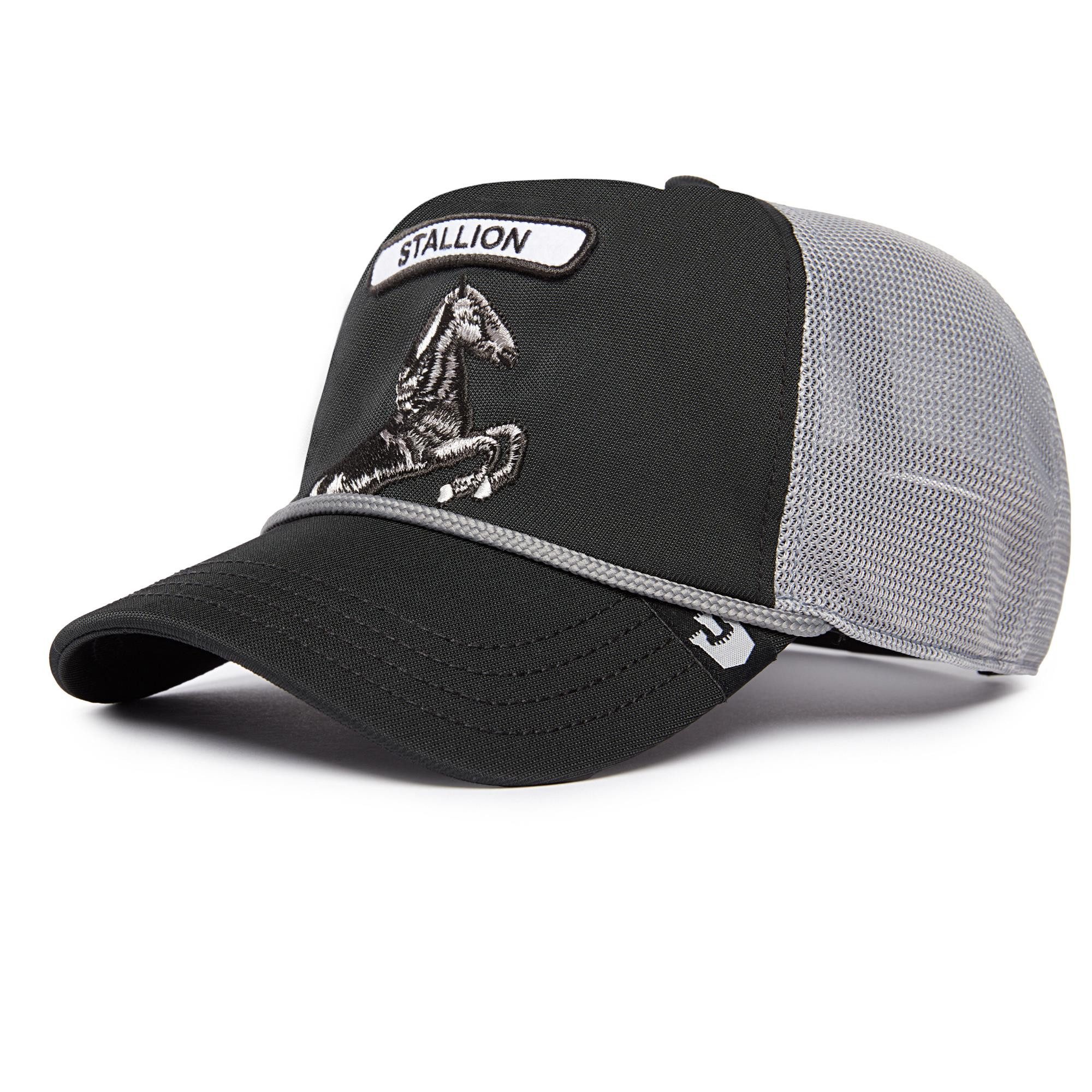 Trucker Cap Goorin Bros. GB2 Stallion THE ROCKER RELAXED Trucker Cap Black/Grey