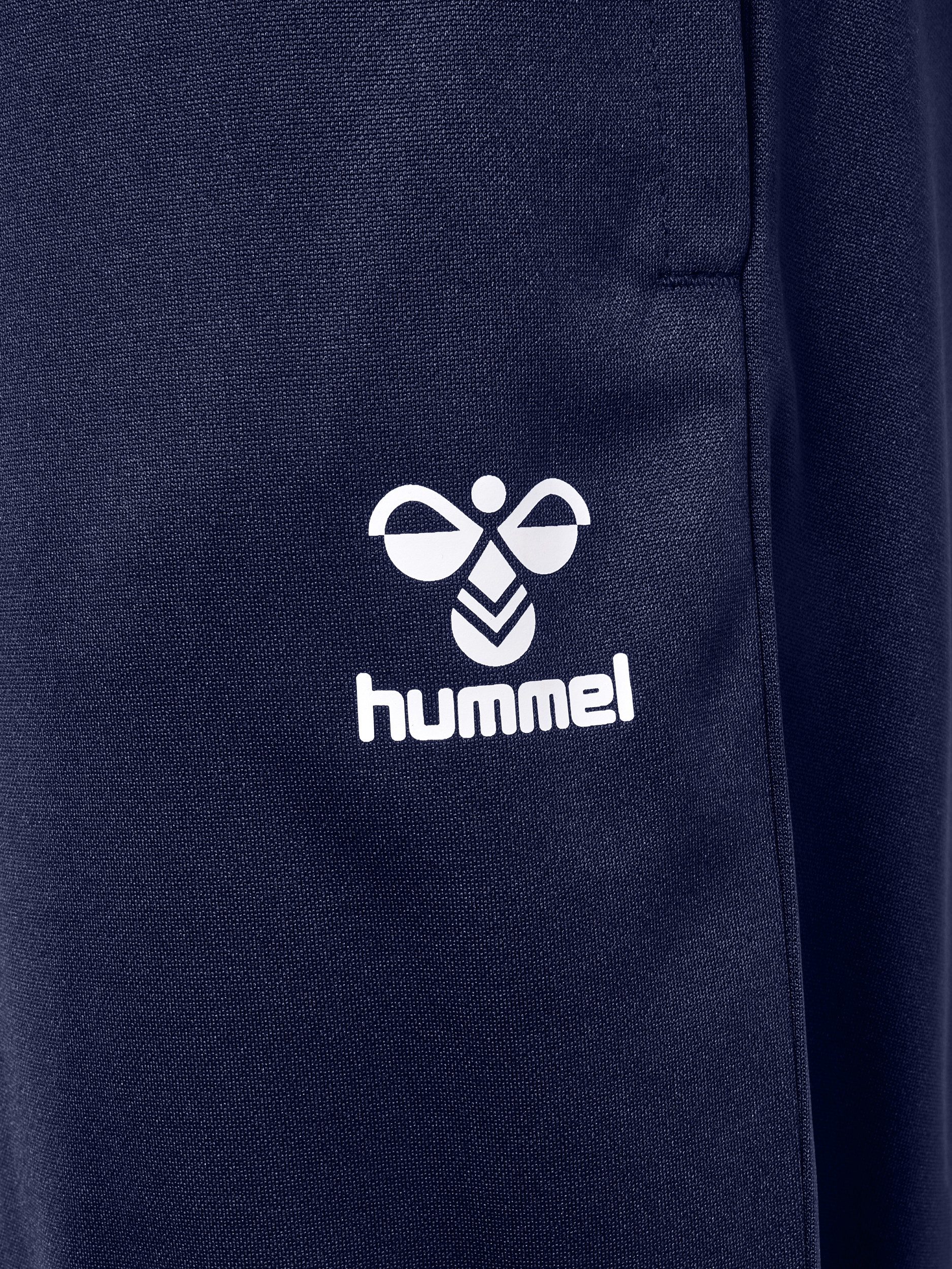 hummel Trainingsanzug HMLLOGO SUIT (2-tlg), zweiteiliges Set, ohne Kapuze, aus Polyester