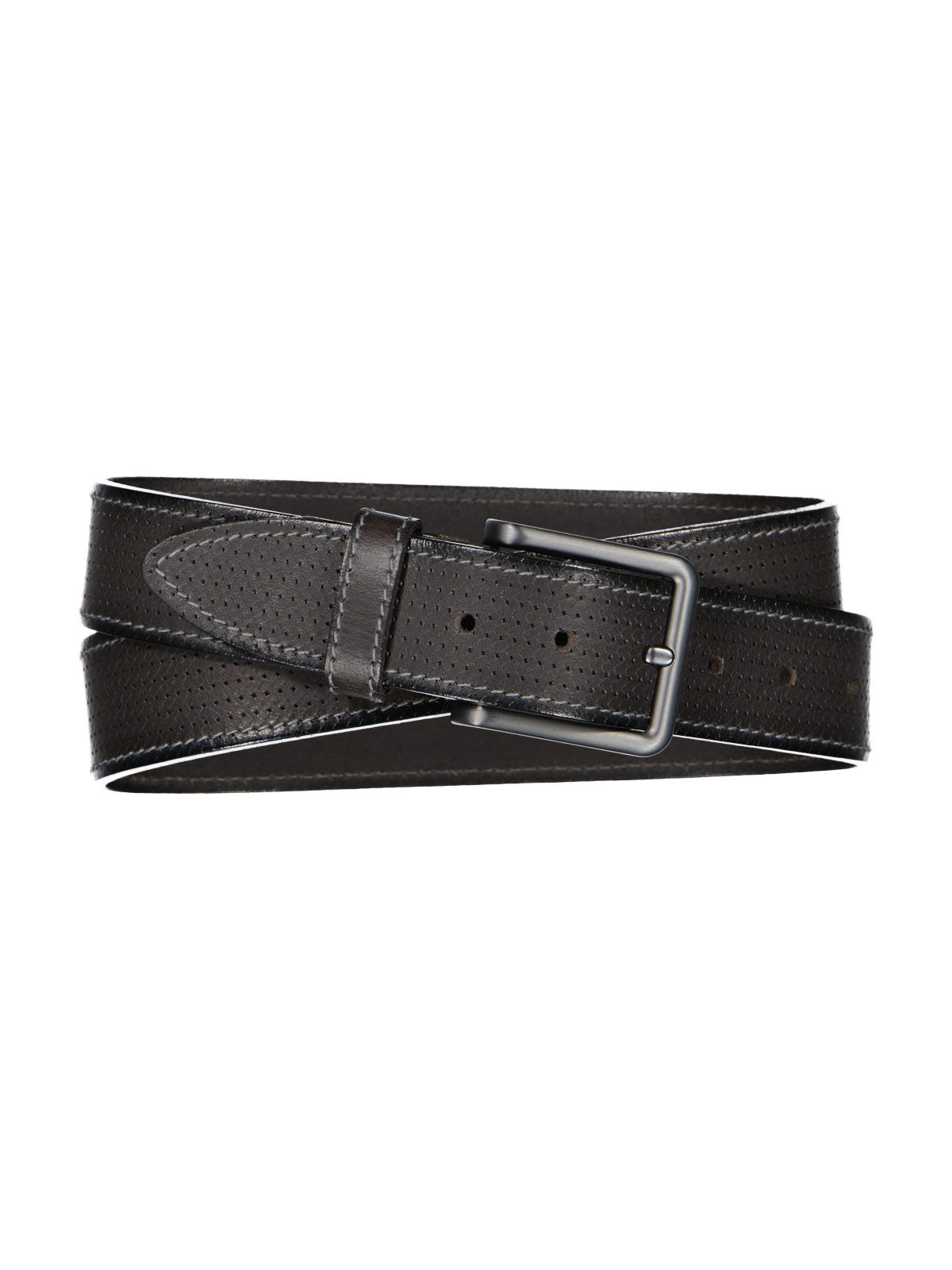 Ledergürtel Herren Ledergürtel, Grau