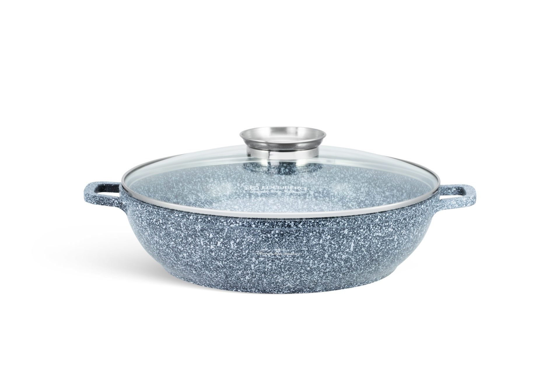 KlönBerg Topf-Set Schöne niedriger Töpfe mit Steinbeschichtung 3 verschiedenen Größen, Aluminiumguss, Aluminium, Keramik, Edelstahl (Passt in jede Küche! (1.7L / 2.6L / 3.9L), 6-tlg., Es ist eine perfekte Geschenkidee für jeden Anlass), Innovative Aroma Knob-Griffe