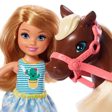 Mattel® Puppen Accessoires-Set Mattel GHV78 - Barbie - Chelsea Club - Puppe mit Pony