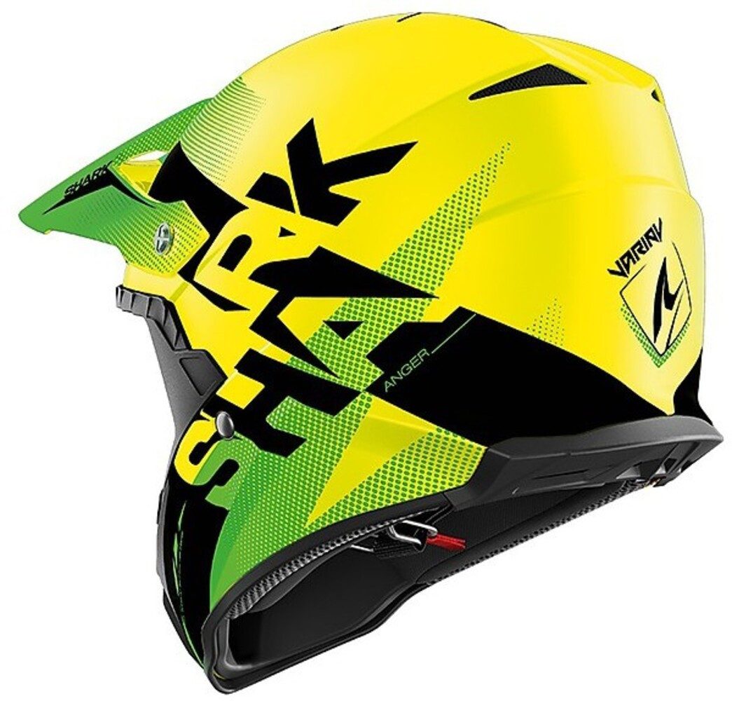 SHARK HELMETS Motorradhelm Shark Anger Varial YKG, gelb/schwarz, Gr. M
