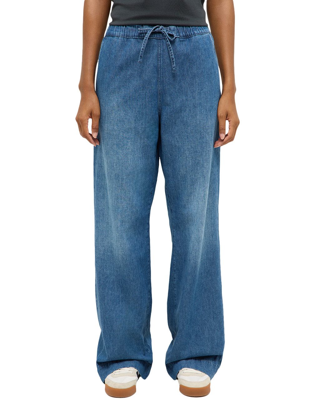 MUSTANG Weite Jeans Damen Style Madison Wide Drawstring ULW
