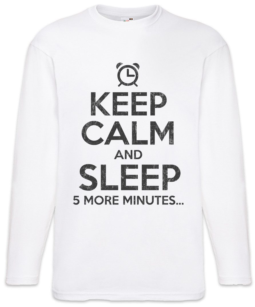 Urban Backwoods Langarmshirt Keep Calm And Sleep Langarm T-Shirt Schlafen Schlaf Chill Chiller (1-tlg) Relax Sleep Sleeping Siesta