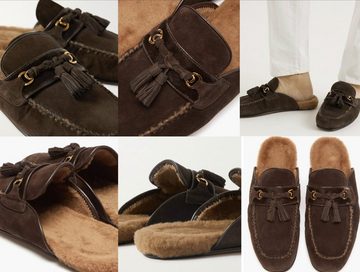 Tom Ford Tom Ford Stephan Shearling Tasselled Loafers Slippers Lamm- Shoes Sneaker