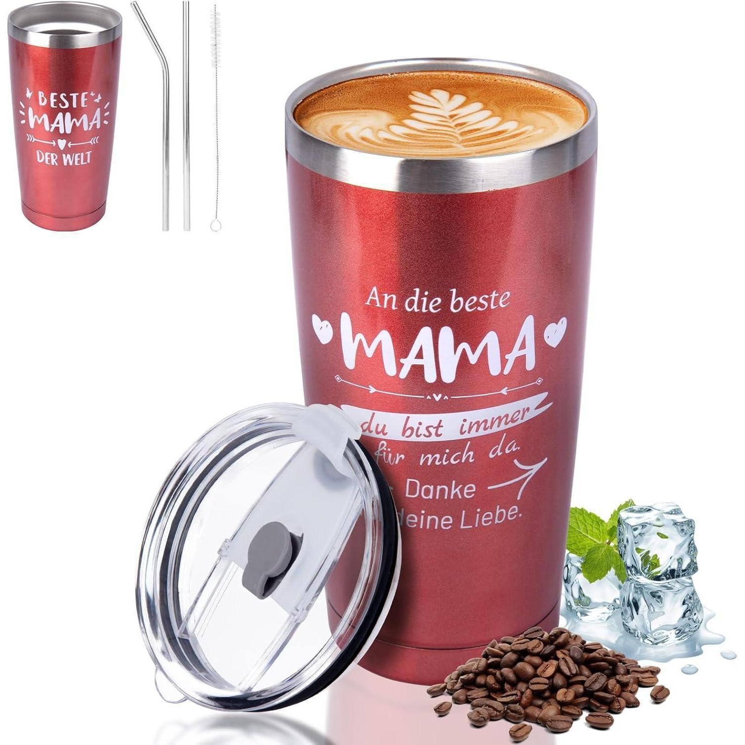 LuxusKollektion Thermobecher Thermobecher Weihnachtsgeschenke Muttertag Geburtstag 20 oz MAMA