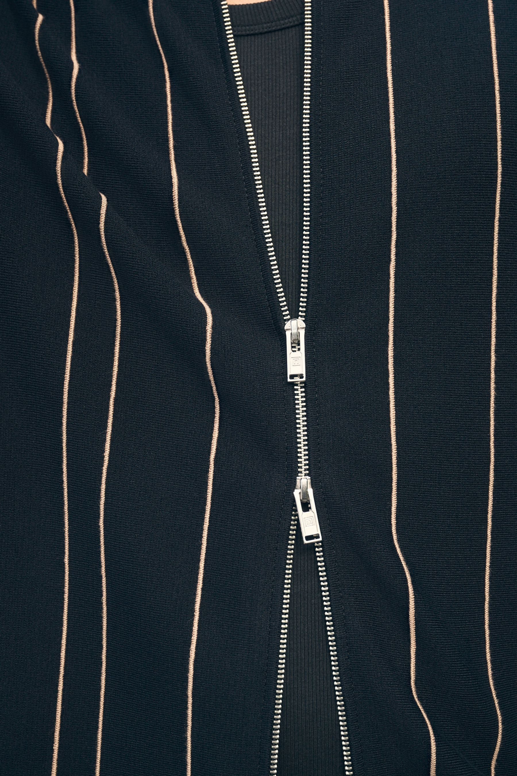 Next Strickjacke Regular Fit Langärmeliges Polo-Shirt mit RV (1-tlg)
