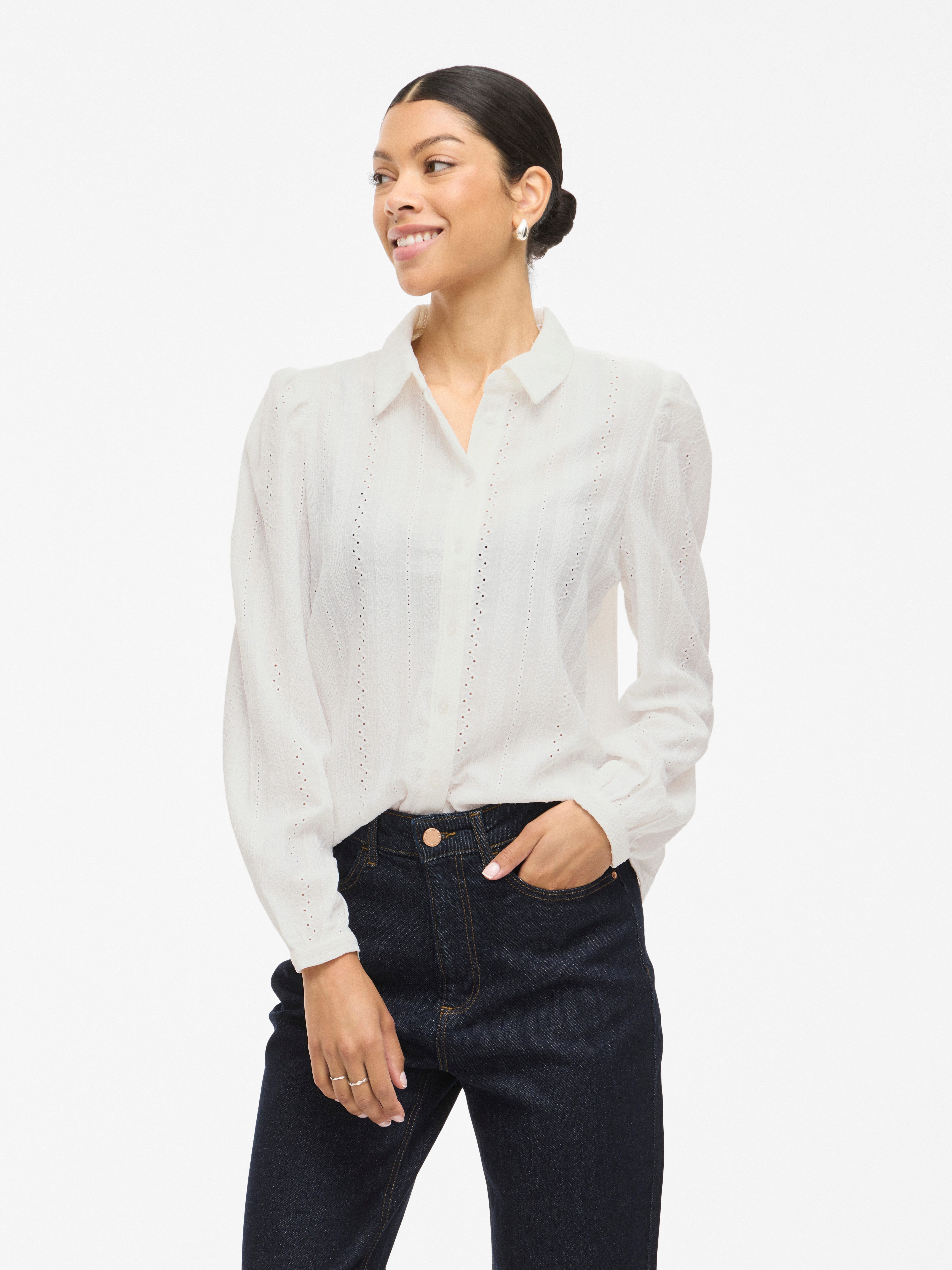 Vila Langarmbluse VIZANIA L/S SHIRT - NOOS