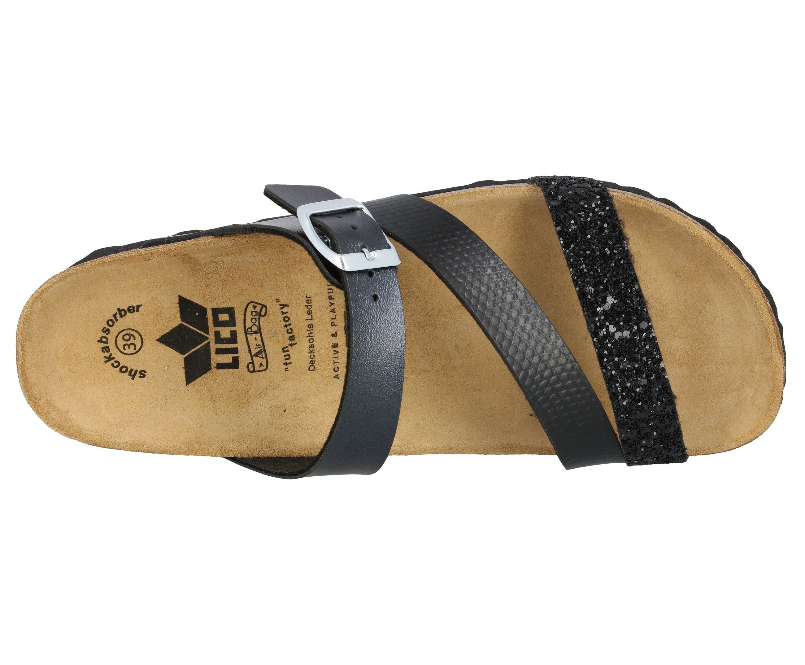 Lico Pantolette Natural Glitter Pantolette