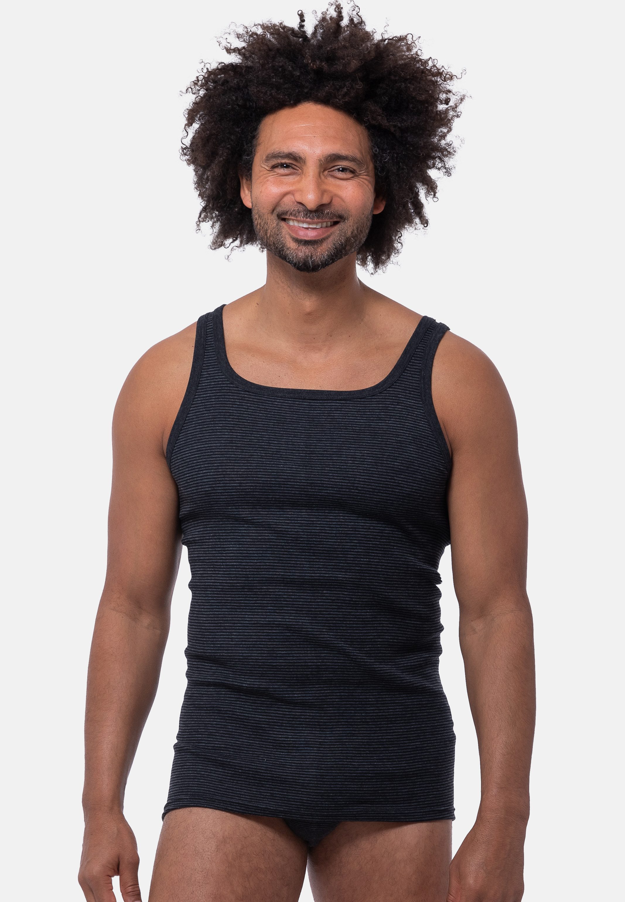 Ammann Unterhemd 3er Pack Jeans Feinripp (Spar-Set, 3-St) Unterhemd / Tankt günstig online kaufen