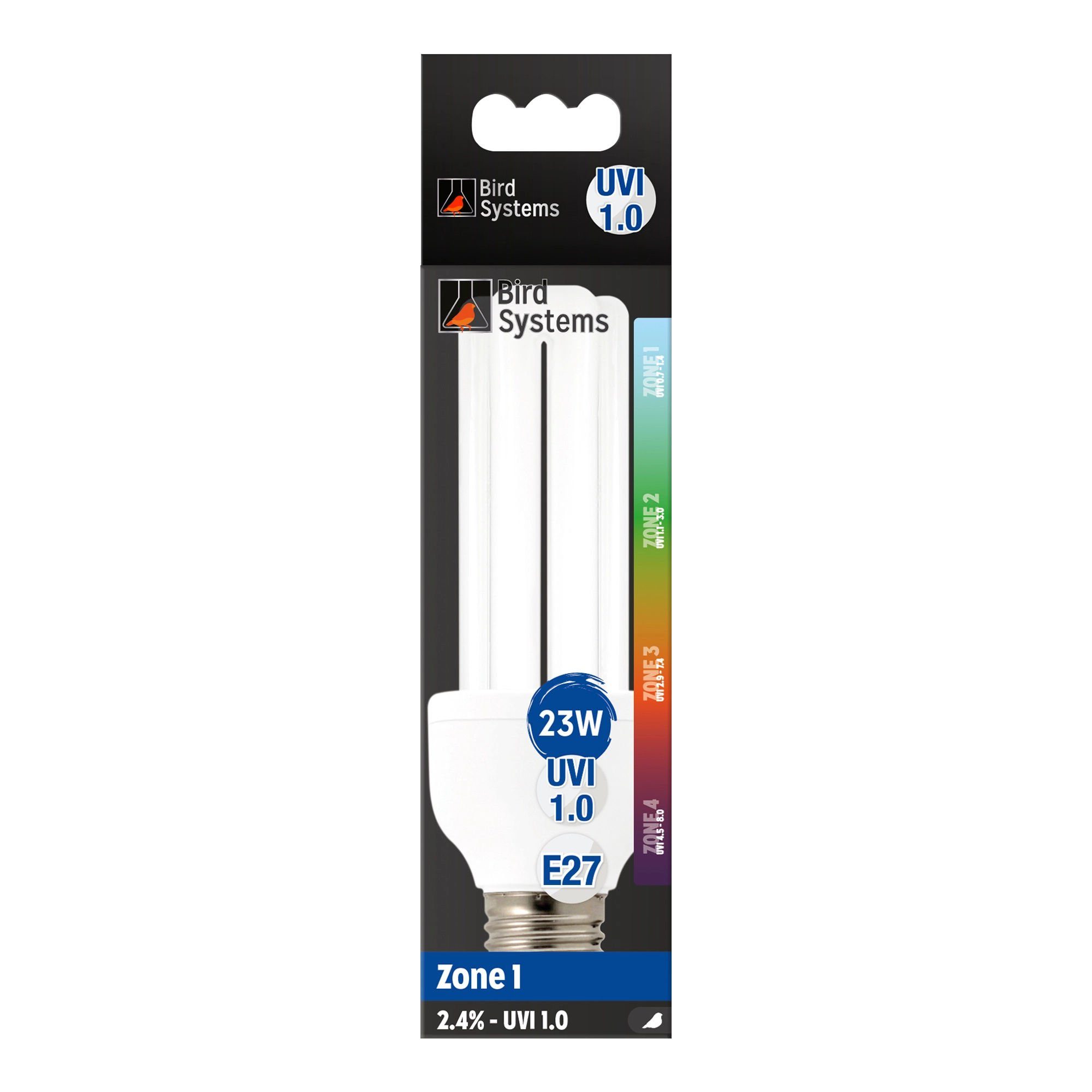 Bird Systems Vogelhaus Bird Lamp Pro, E27 Kompaktlampe - 2.4% UVB, 23W