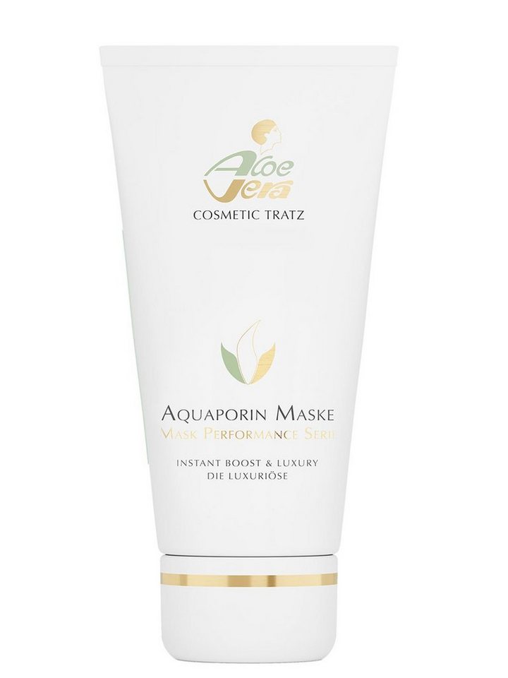 Aloe Vera Cosmetic Tratz Gesichtsmaske Aquaporin Maske MASK PERFORMANCE  Anti-Aging Maske, 1-tlg., Frei von Mineralölen, Parabenen und PEG's
