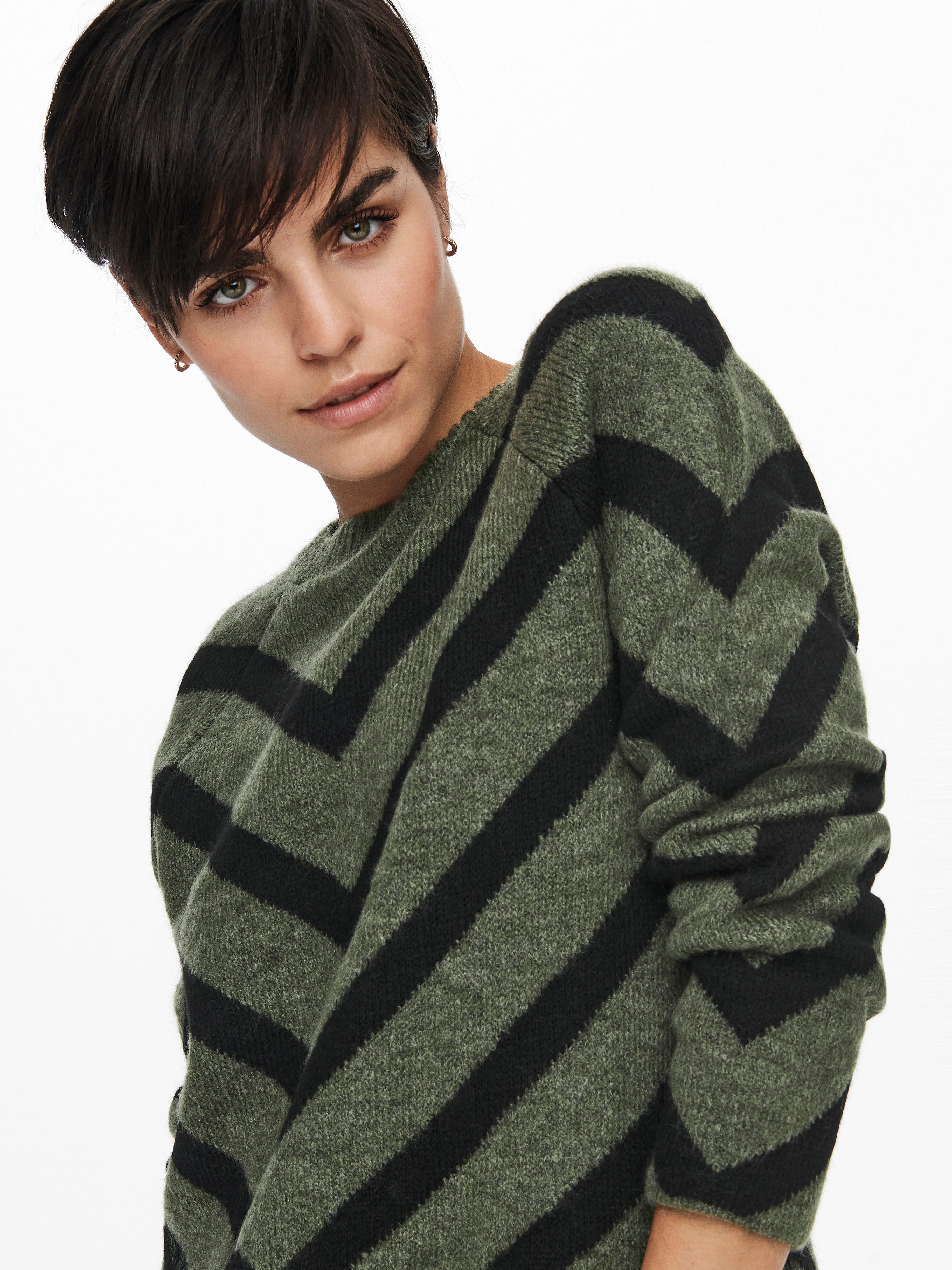 ONLY Strickpullover ONLELIZA L/S PULLOVER KNT NOOS Kunstfaser, regular fit