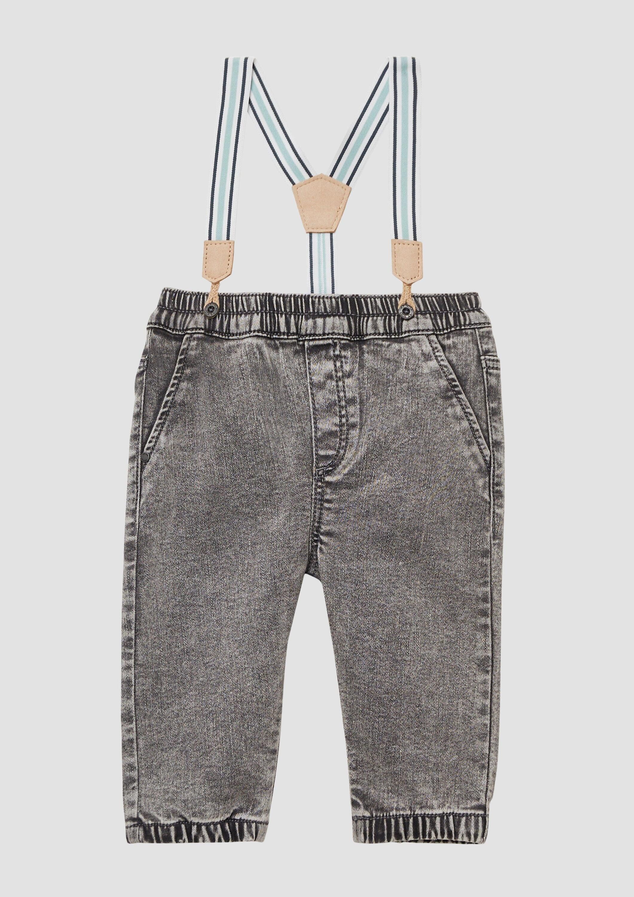 s.Oliver Regular-fit-Jeans Jeans-Hose Jeans im Loose Fit mit abnehmbaren Hosenträgern